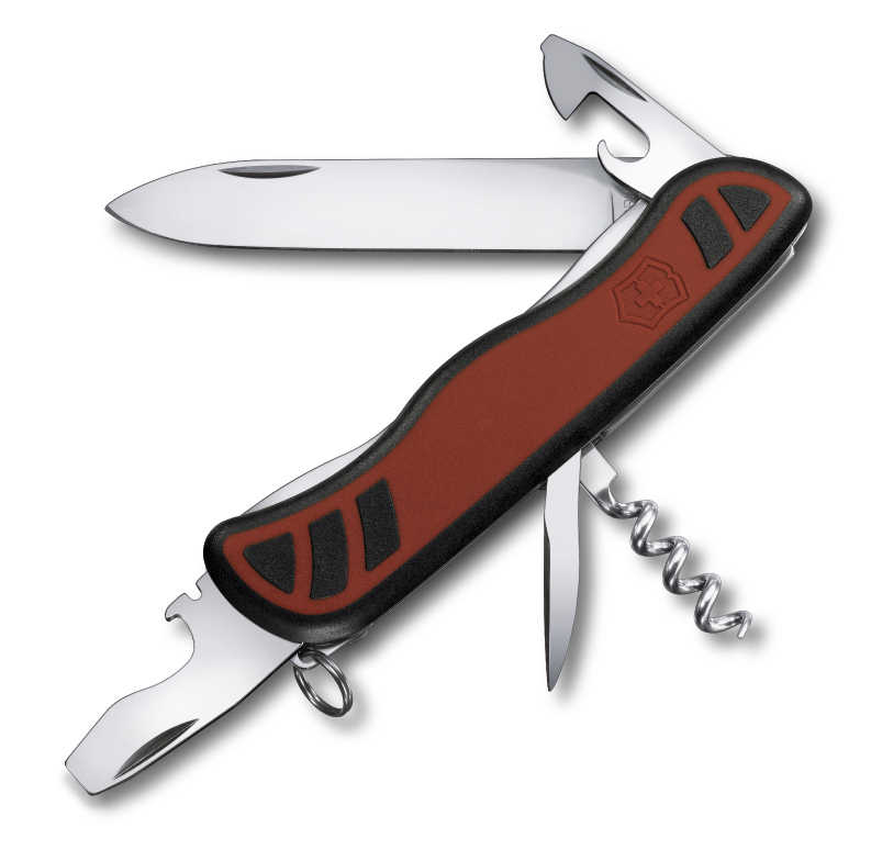 

Нож Victorinox Nomad, 111 мм, 9 функций, красный с чёрным* 0.8351.C
