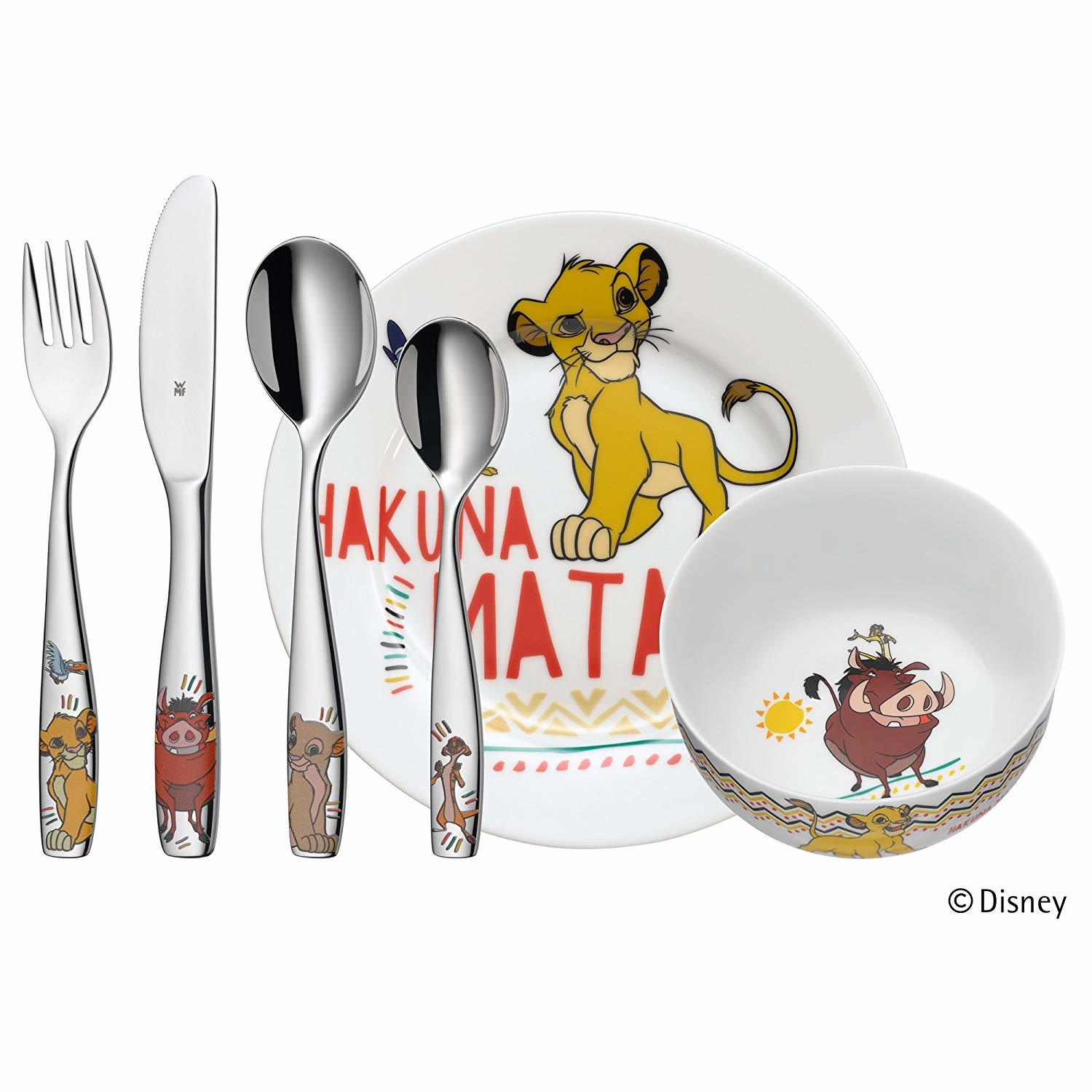 

Набор детской посуды (6 предметов / 1 персона) WMF The Lion King 3201005805