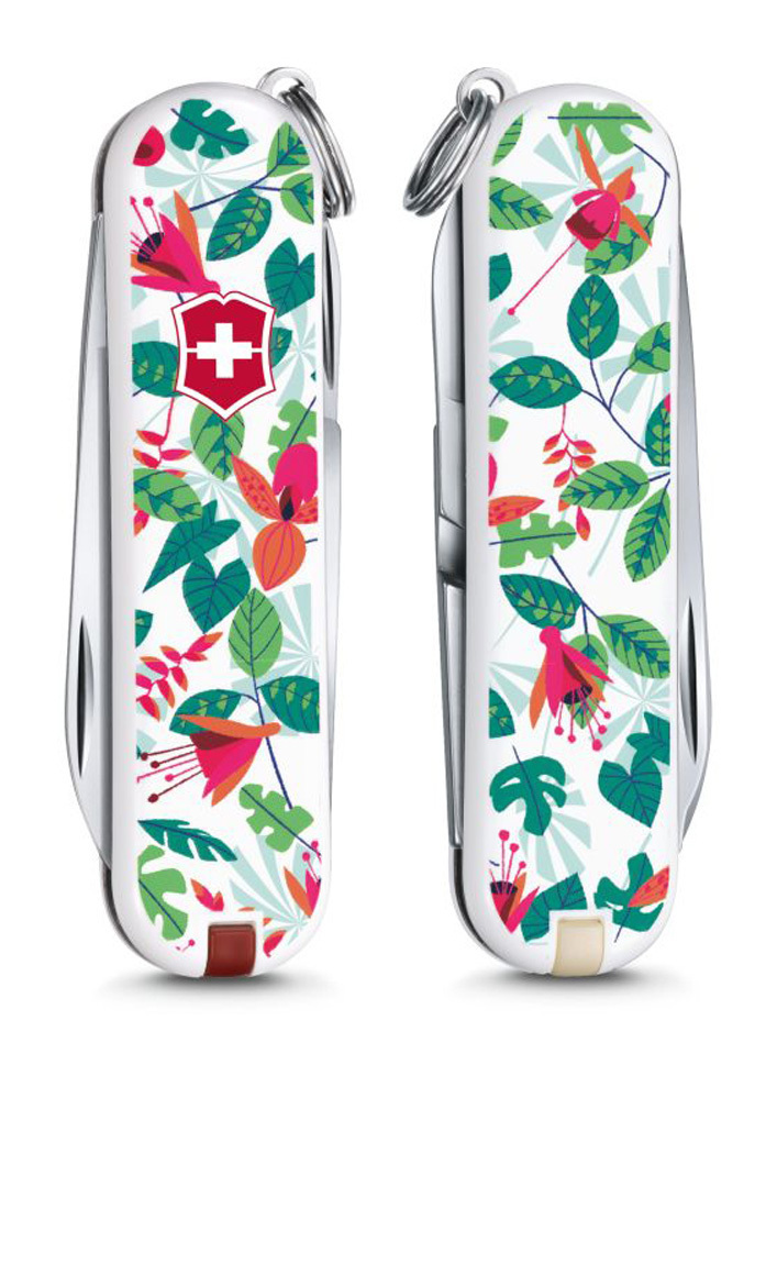 

Нож-брелок Victorinox Classic LE 2016, 58 мм, 7 функций, "Rainforest Walk" 0.6223.L1601
