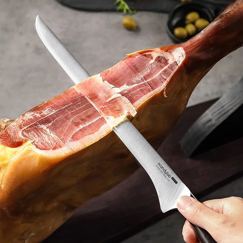 Нож для тонкой нарезки мяса, рыбы, колбасы (слайсер) кухонный Scandylab Premium SP005