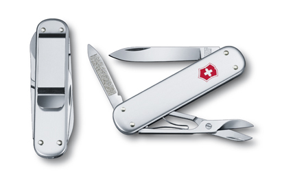 

Нож Victorinox Money clip, 74 мм, 5 функций, серебристый 0.6540.16