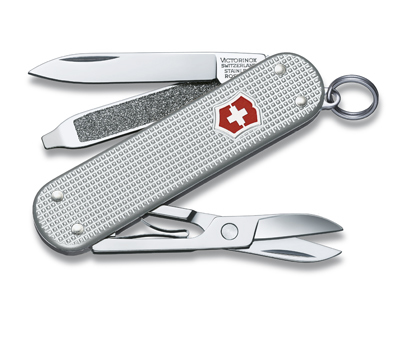 

Нож-брелок Victorinox Classic, 58 мм, 5 функций, серебристый 0.6221.26