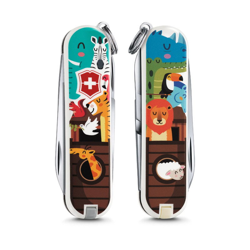 

Нож-брелок Victorinox Classic LE 2017, 58 мм, 7 функций, "The Ark" 0.6223.L1703