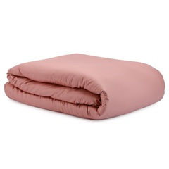Комплект постельного белья из сатина темно-розового цвета из коллекции Essential, 200х220 см Tkano TK21-DC0010