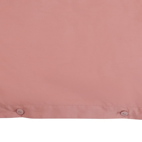 Комплект постельного белья из сатина темно-розового цвета из коллекции Essential, 200х220 см Tkano TK21-DC0010