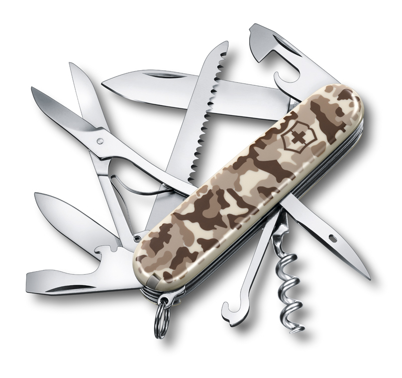 

Нож Victorinox Huntsman, 91 мм, 15 функций, бежевый камуфляжный 1.3713.941