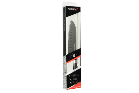 Нож кухонный Сантоку 180мм Samura Mo-V Stonewash SM-0094B/K