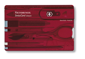 

Швейцарская карточка Victorinox SwissCard, красная* 0.7100.T