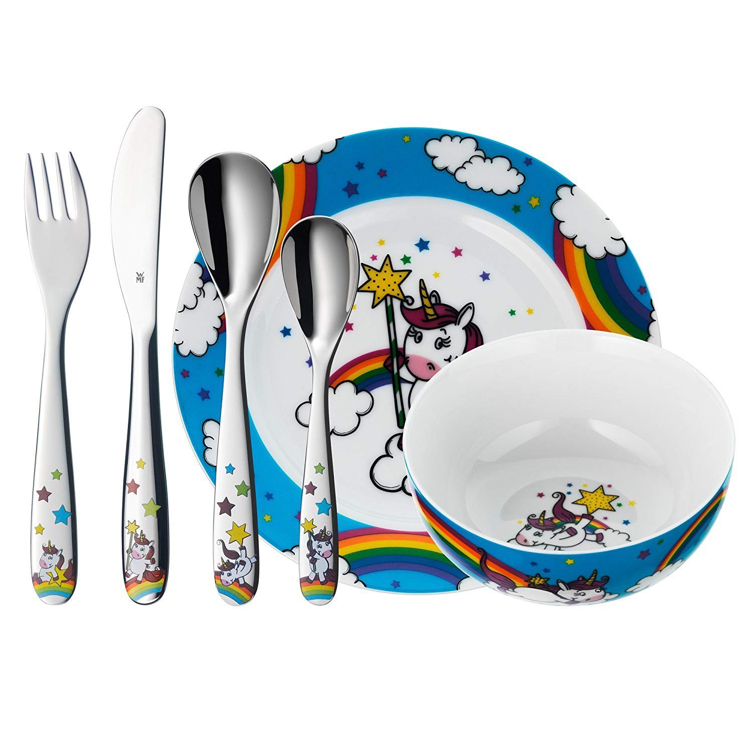 

Набор детской посуды (6 предметов / 1 персона) WMF UNICORN 3201005807