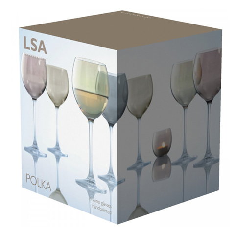 Бокал для вина Polka 4 шт. металлик LSA G932-14-960