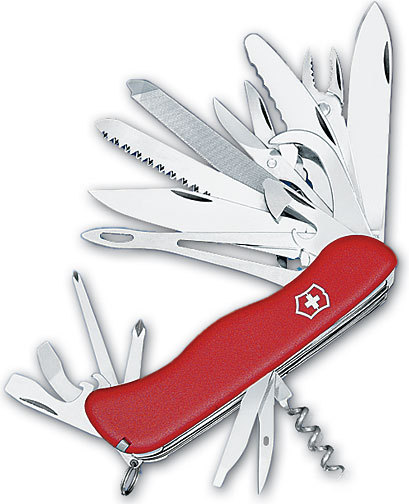 

Нож Victorinox WorkChamp XL, 111 мм, 30 функций, красный 0.9064.XL