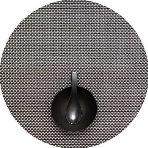 Салфетка подстановочная, жаккардовое плетение, винил, (36х48) Titanium (100110-026) CHILEWICH Basketweave арт. 0025-BASK-TITA