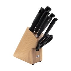 Набор из 5 кухонных ножей, кухонных ножниц, мусата  и подставки WUSTHOF Grand Prix арт. 9851-2
