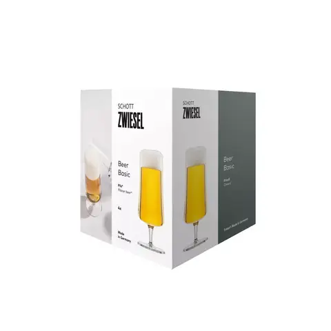 Набор из 4 бокалов для пива Pilsner 405 мл SCHOTT ZWIESEL Beer basic арт. 130006
