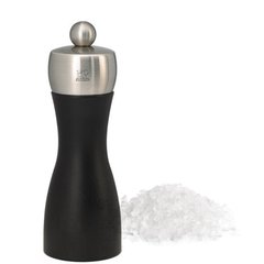 Мельница Peugeot Fidji для соли, 15 см, черный матовый 17149