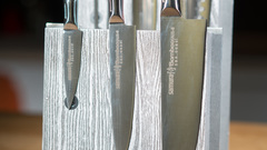 Комплект №2 из 6 ножей Samura BAMBOO и серой подставки