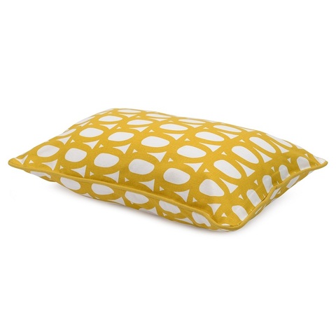 Чехол на подушку с принтом Twirl горчичного цвета из коллекции Cuts&Pieces, 30х50 см Tkano TK21-CC0008